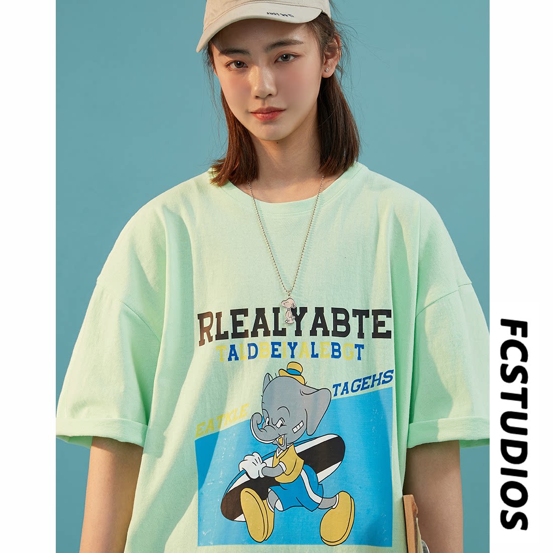 抖音直播200克港风男女中性短袖T恤休闲体恤T28-P25控38，男装T恤，电商B327