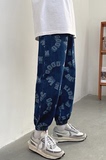 货充足！~男女港风潮流休闲宽松束脚裤牛仔裤N01-P50，男装牛仔裤，电商B327