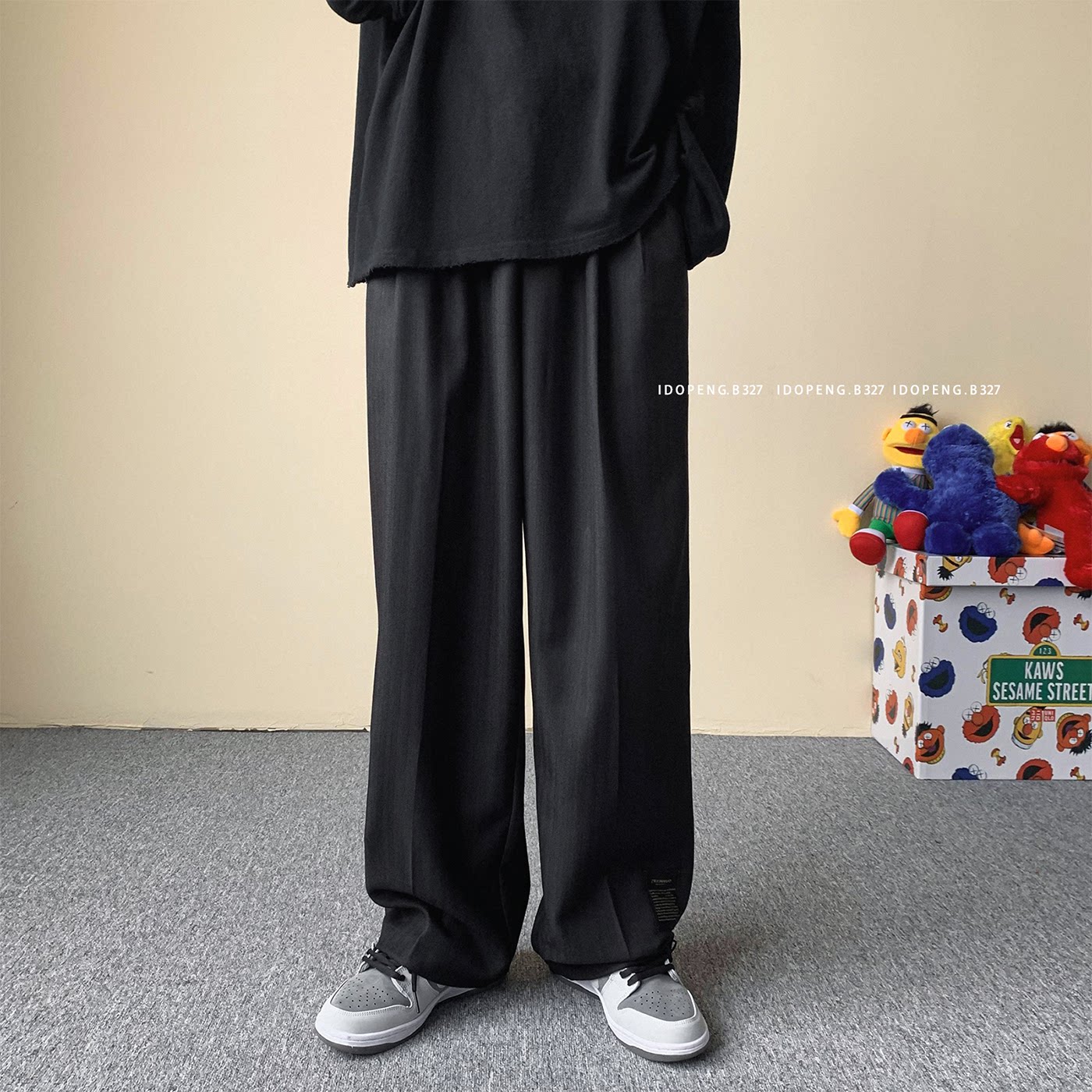 新款直播港风男士休闲运动裤抽绳长裤K12-P50，女装休闲裤，电商B327