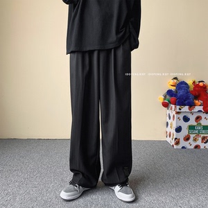 新款直播港风男士休闲运动裤抽绳长裤 K12-P50,女装休闲裤,电商B327