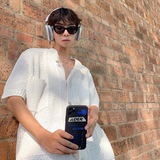 港风夏天男女中性潮流休闲短袖开衫毛衣M01-P55主推尺码M-3XL，男装T恤，电商B327