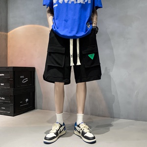 夏天男士华夫格宽松直筒休闲短裤五分裤中裤DK28-P38