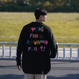 BKM09-P88抖音直播宽松套头圆领宽松刺绣毛衣针织衫毛线衫，男装针织衫/毛衣，电商B327