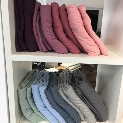 日式素色天竺棉柔软裸睡床单