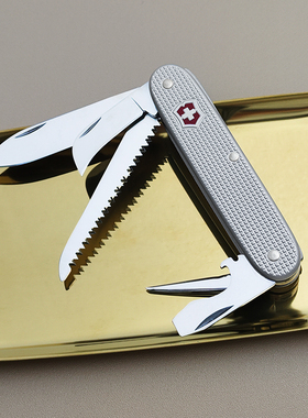 维氏瑞士军刀园艺师93mm多功能军士刀可折叠园艺刀铝面 0.8150.26