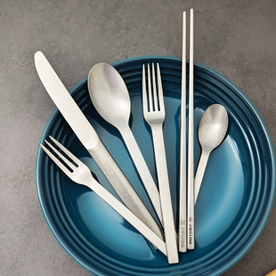 德国双立人不锈钢西餐具套装24件套复古银餐刀餐勺餐叉筷子