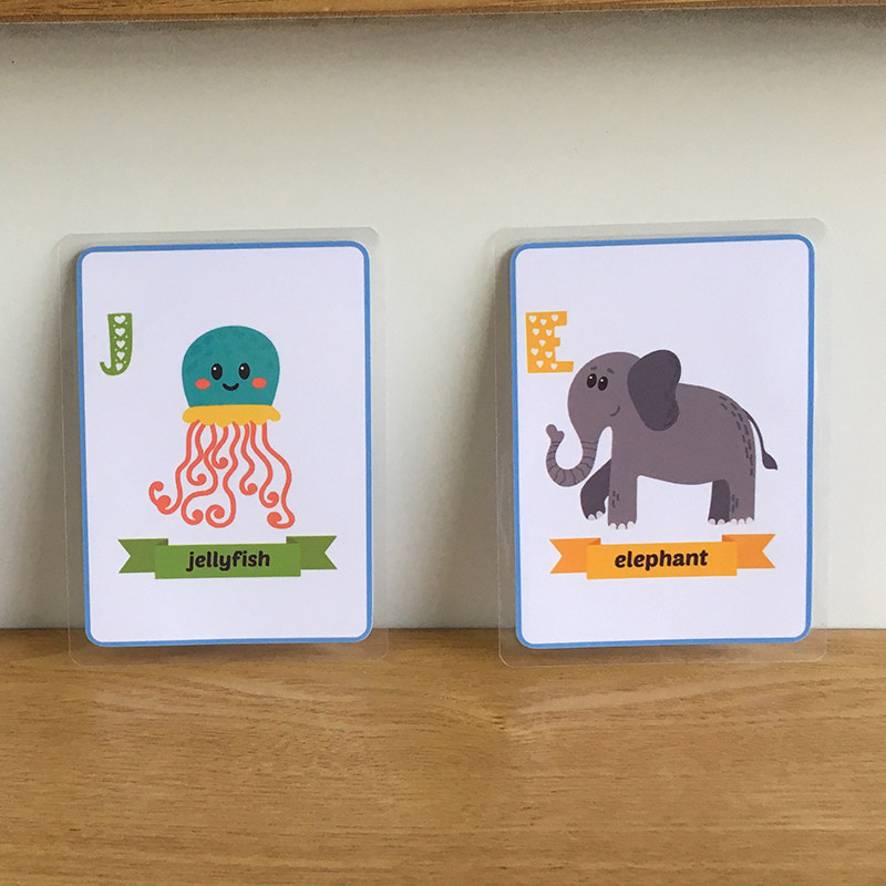 早期启蒙训练英语教具闪卡卡片