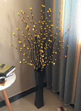 满天星仿真干花束客厅落地装饰花电视柜欧式摆件放假婚庆花艺套装