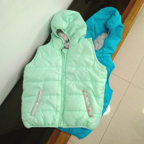 断码清仓捡漏～男童女童秋冬款夹棉马甲 连帽棉服外套100码