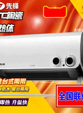 先锋暖风机DQ1710浴室防水加热取暖器速热PTC家用陶瓷HN710PB-20