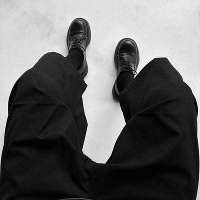 2025夏立体版型廓形cleanfit痞帅黑武士宽松阔腿伞兵七分休闲短裤