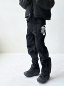 wookvibe黑武士褶皱尼龙卷线高街户外机能风休闲长裤 FAR ARCHIVE