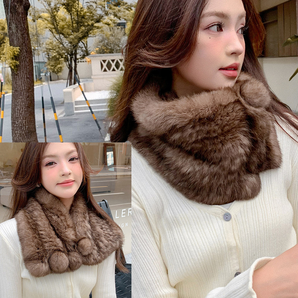 兔毛双面编织加宽大围脖小披肩球球皮草围巾脖套冬季保暖新款女士,服饰配件/皮带/帽子/围巾,围巾/丝巾/披肩,淘宝优惠券,粉丝福利购,淘宝优惠卷
