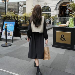 已出货226-A535-P135 2025春季中长款连衣裙+马甲女  188图片