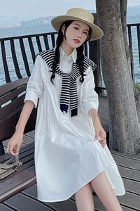 已出货（配围脖）226-A338-P115  2024夏季新款连衣裙女  168图片
