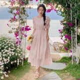 已出货226-A360-P1202024夏季新款中长款连衣裙女178，女装连衣裙，惟卡贝娜