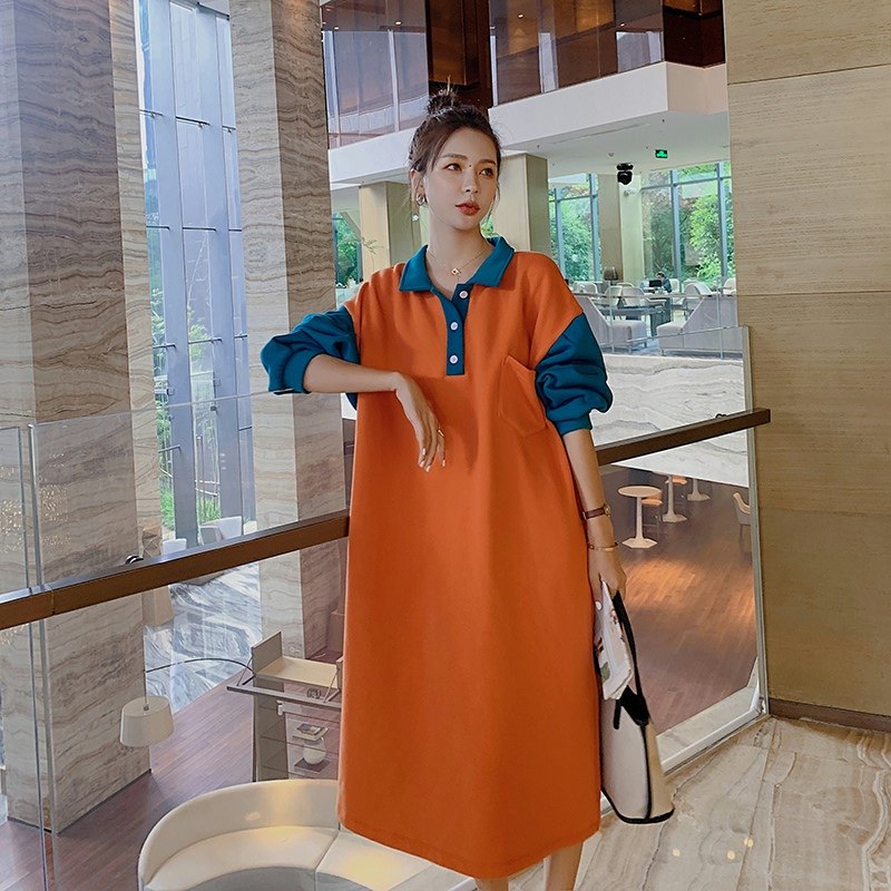 现货226-976-P1052022春季新款卫衣连衣裙女控价158，女装连衣裙，惟卡贝娜