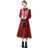 已出货226-A263-P1352025春季中长款连衣裙+马甲女188，女装连衣裙，惟卡贝娜