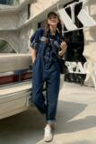 已出货226-A161-P1352023秋季新款牛仔连体裤女控价188，女装连体裤，惟卡贝娜