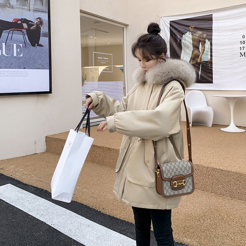 226-A190-P1952022冬季新款兔绒内胆派克服外套控278，女装棉衣/棉服，惟卡贝娜