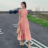 已出货226-A73-P1152024夏季新款中长款连衣裙女168，女装连衣裙，惟卡贝娜