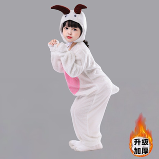 新款元旦儿童小羊演出服喜气洋洋大灰狼和小羊动物表演服小羊服装