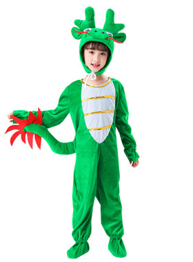 六一小青龙演出服小龙人表演服
