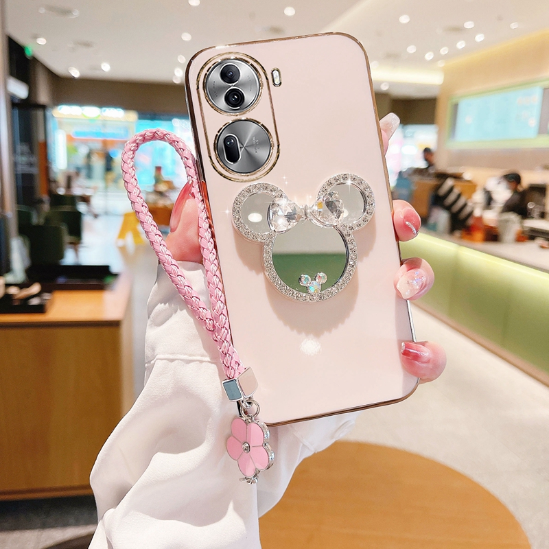 opporeno11硅胶时尚化妆镜手机壳