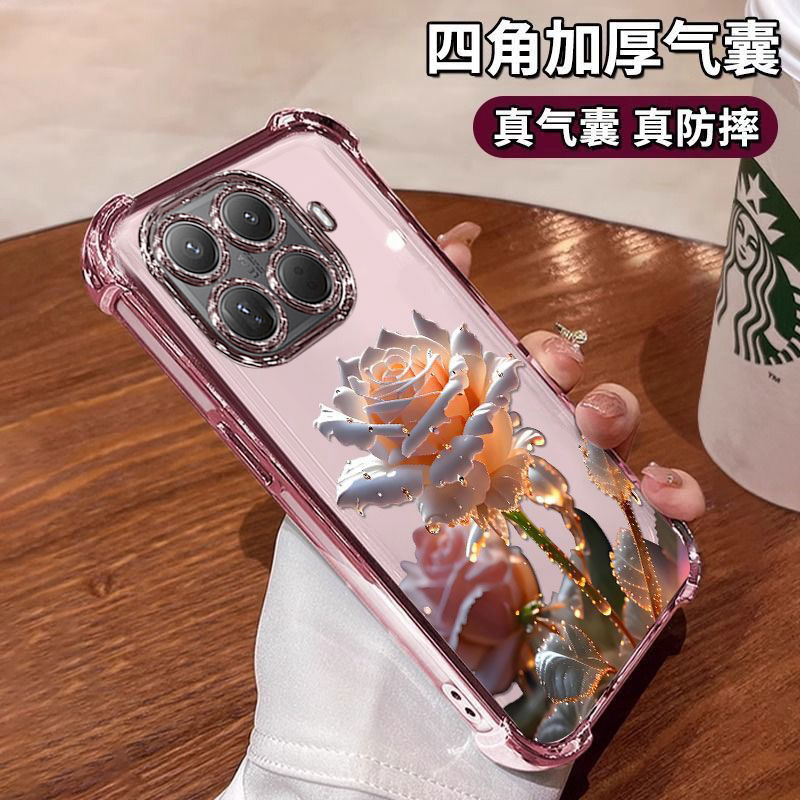 玫瑰适用小米15T手机壳带镜头膜