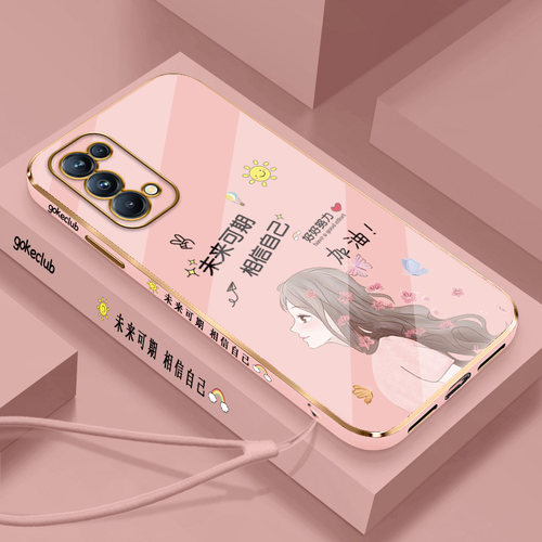 适用oppoPDSM00手机壳6.55英寸Reno5Pro外壳全包PDSMOO保护壳防摔oopoReno5 Pro 5G挂绳poop个性opop潮款0pp0