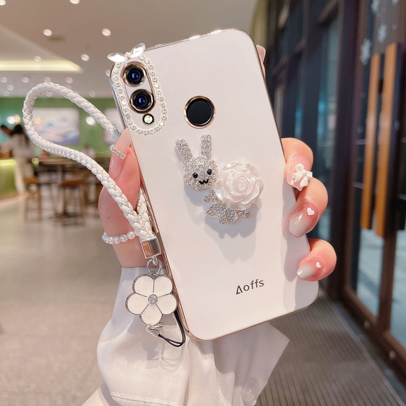 适用华为畅享9plus手机壳镶钻女