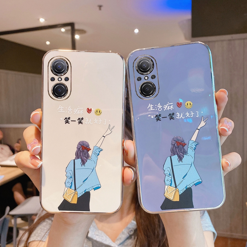 适用华为nova9se硅胶手机壳女款