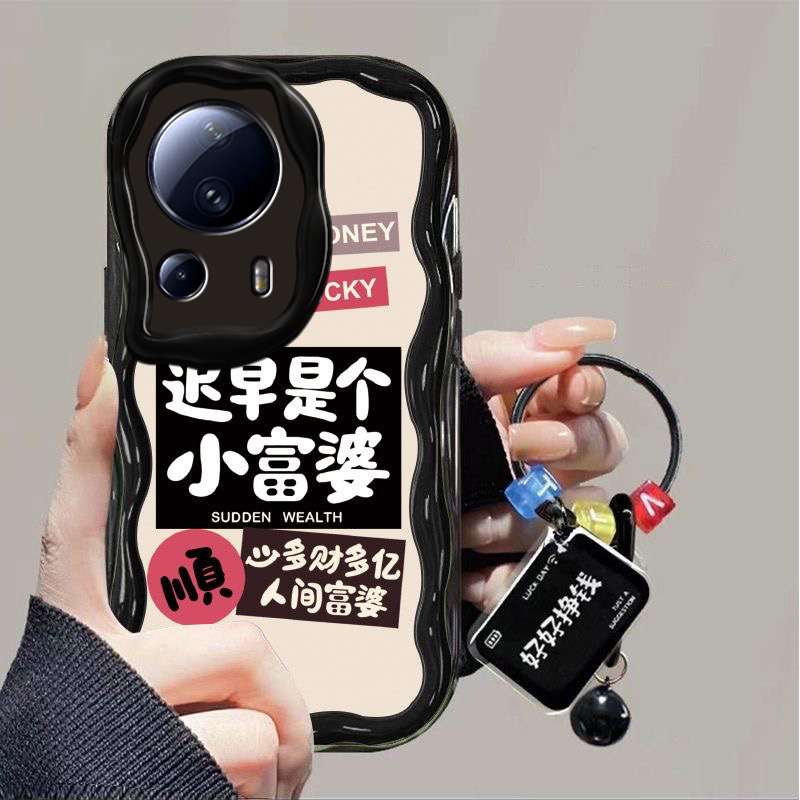 适用小米civi2可爱小富婆手机壳