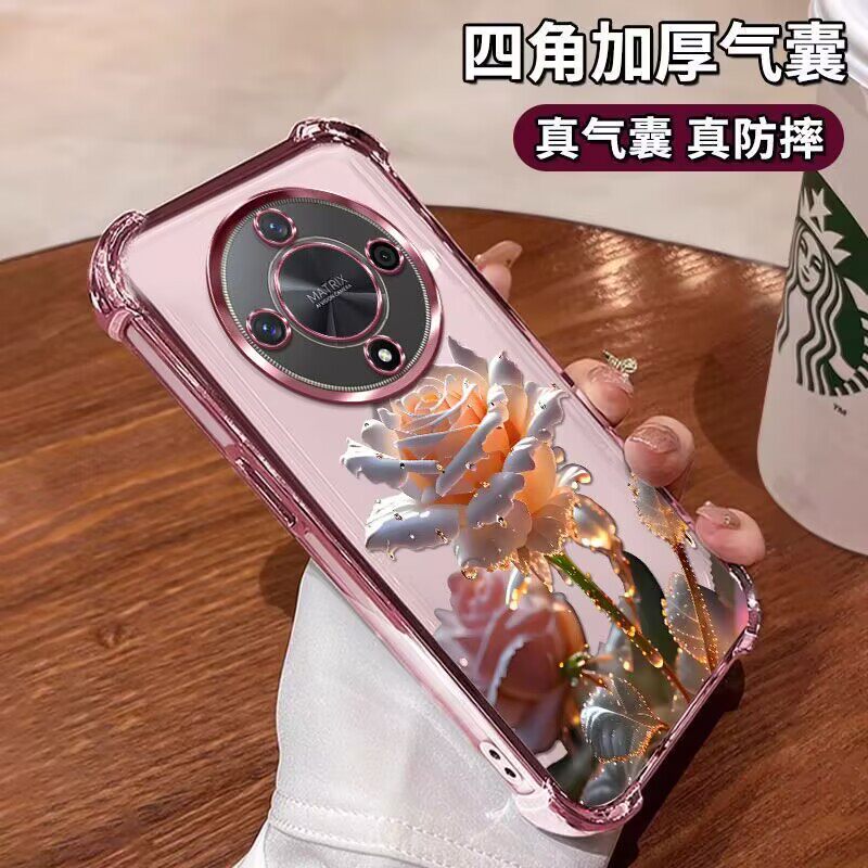 适用华为荣耀X8b手机壳国际版honorX8b保护X8a硅胶套X8全包防摔透明5g女款honor玫瑰8a软壳b5g网红海外香港版