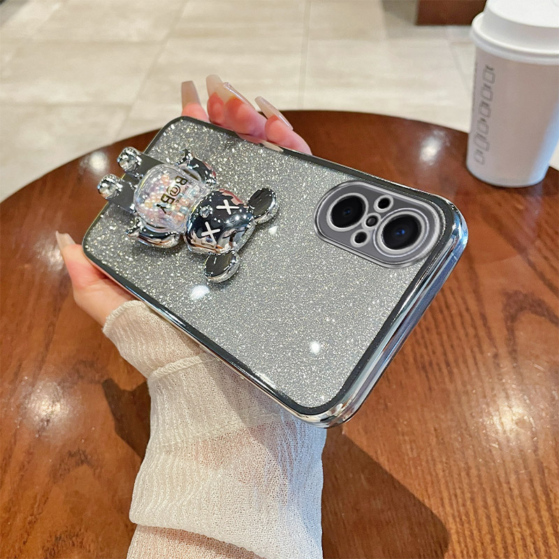 适用华为nova9se手机壳带支架女