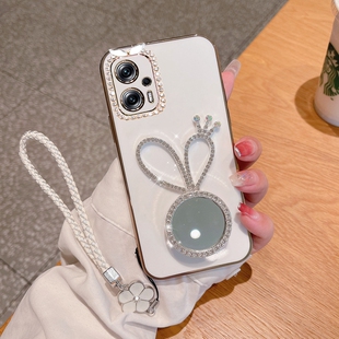 适用于红米note12Tpro手机壳小米noto12tpor保护硅胶套23054RA19C全包防摔软壳redminote创意外壳not女款 镶钻