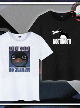 多款包邮 noot 企鹅家族 pingu 印象短袖T恤纯棉文化衫