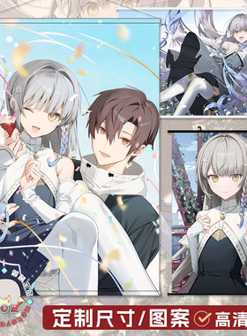 KANADE 奏 伊织 美纪 美少女周边日式贡缎挂画海报墙贴墙纸定制