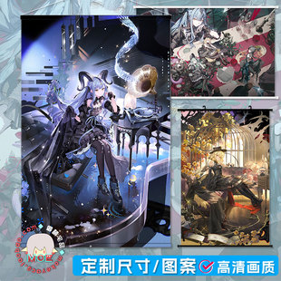 明日方舟 bangdream mujica 丰川祥子日式贡缎包轴挂画海报可定制