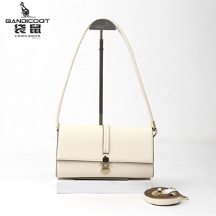 袋鼠女包腋下包2026春季 黑色单肩斜挎包极简风通勤气质高级感 新款