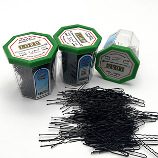 出口版U型夹插针丸子头发夹发髻八角盒装新娘影楼剧组化妆师发型