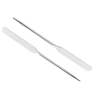 韩系粉底铲调色棒不锈钢调色刀美甲调色板刮勺搅拌调胶棒化妆师