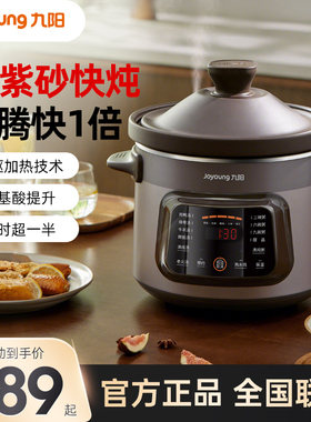九阳电炖锅电砂锅电炖盅炖汤锅煲汤锅多功能锅紫砂锅紫砂 GD405