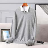 男士 迪瑞羊100%山羊绒鸡心领毛衣打底多色纯色内搭 V领羊绒衫