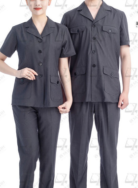 书记夏季灰短袖夏装审判服单位制服