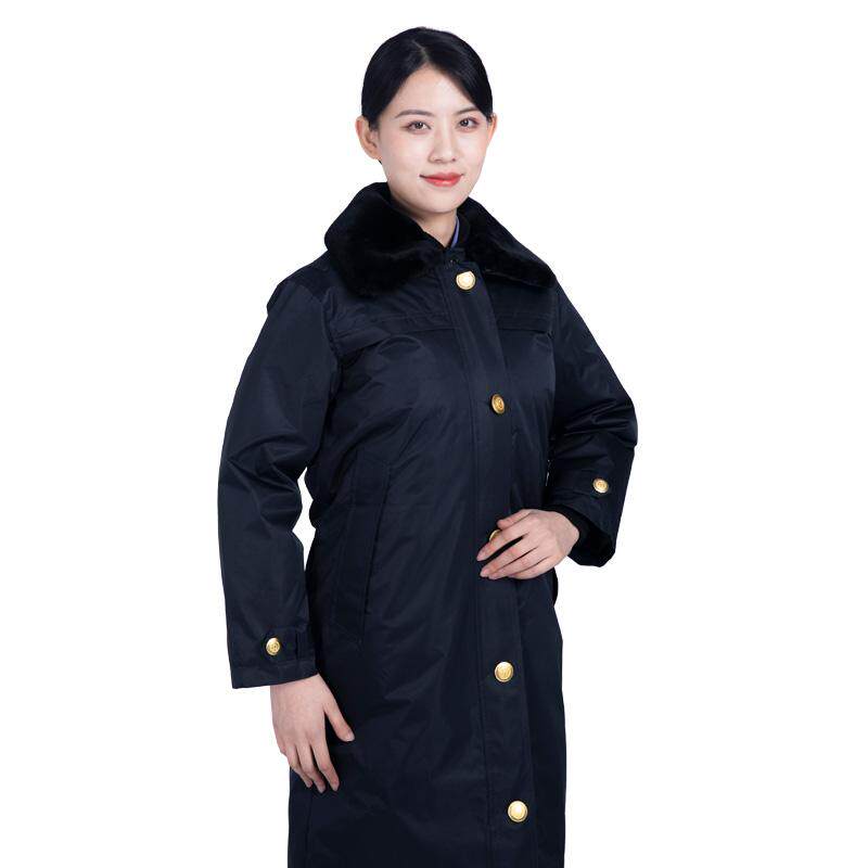 铁路乘务员羊毛加绒羽绒棉服