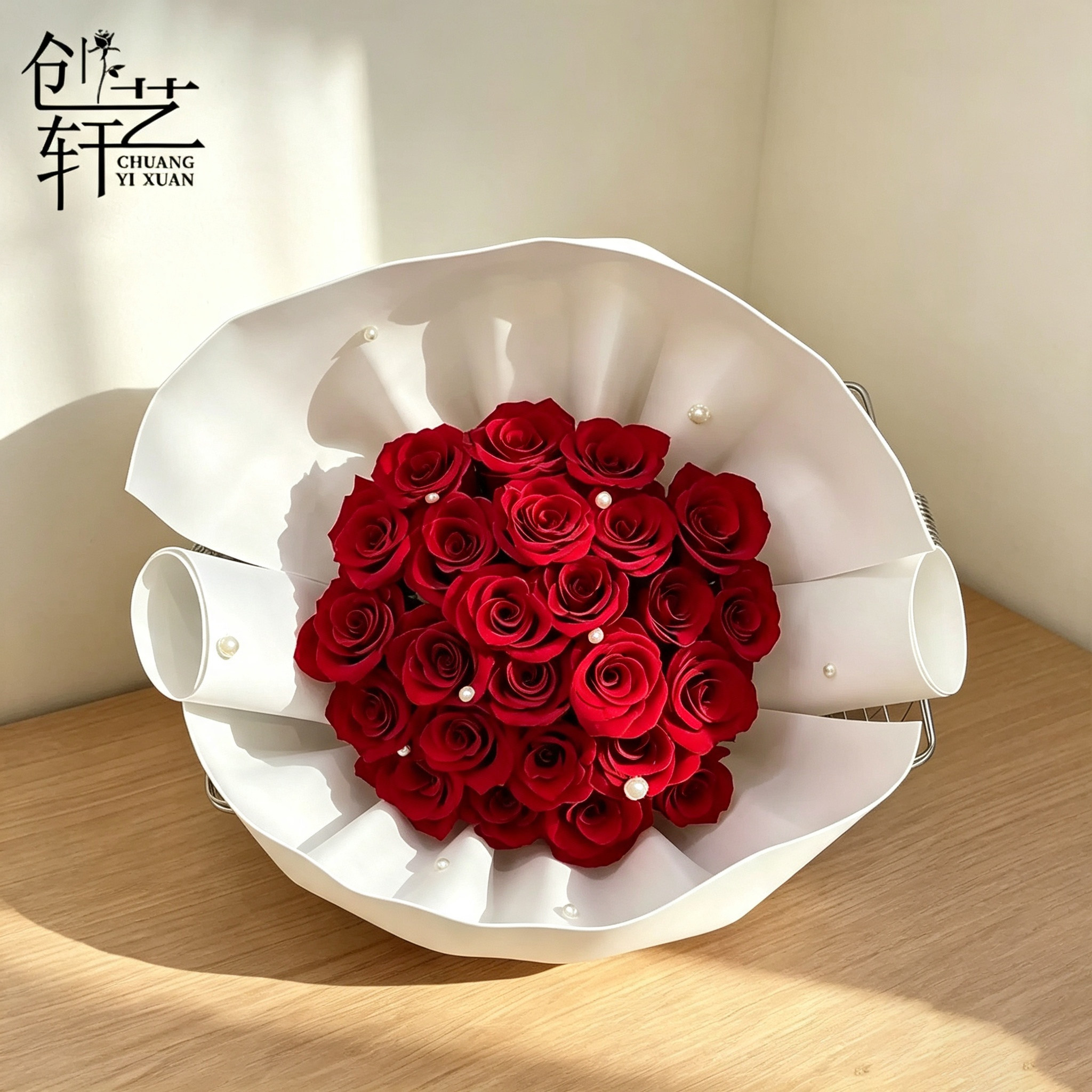 掌上明珠贝壳花束泡泡棉