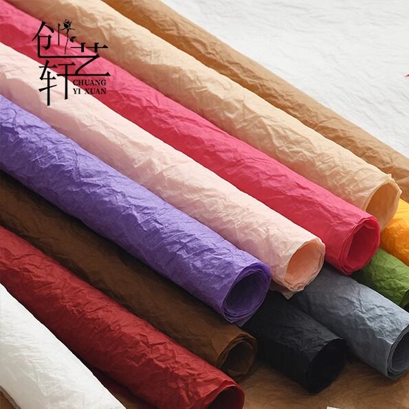 雪奈手工艺术纸鲜花包装纸手揉纸