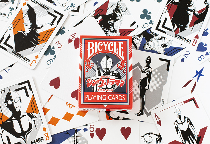日本bicycle扑克牌联名  新奥特曼 美弗拉斯星人 空想特摄