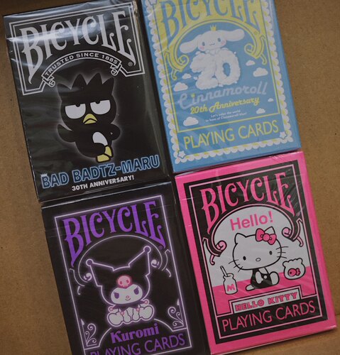 bicycle扑克牌库洛米HELLOKITTY